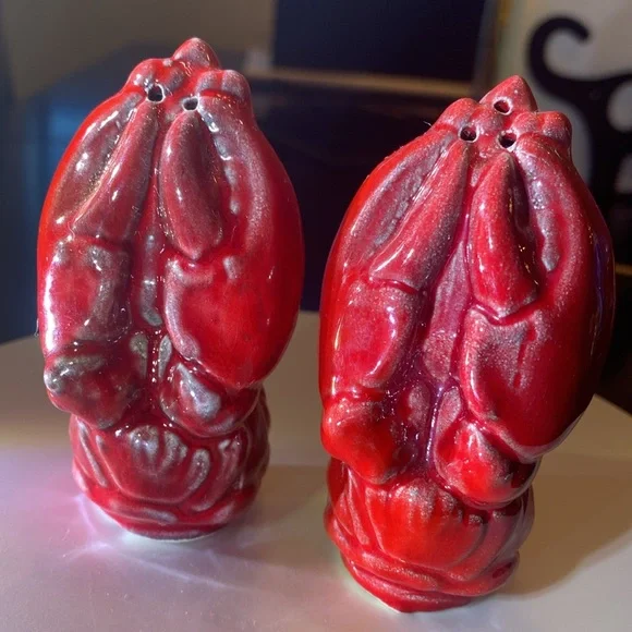 Vintage Brad Keeler of California pottery, Lobsterware Salt and Pepper Shakers - Picture 6 of 14